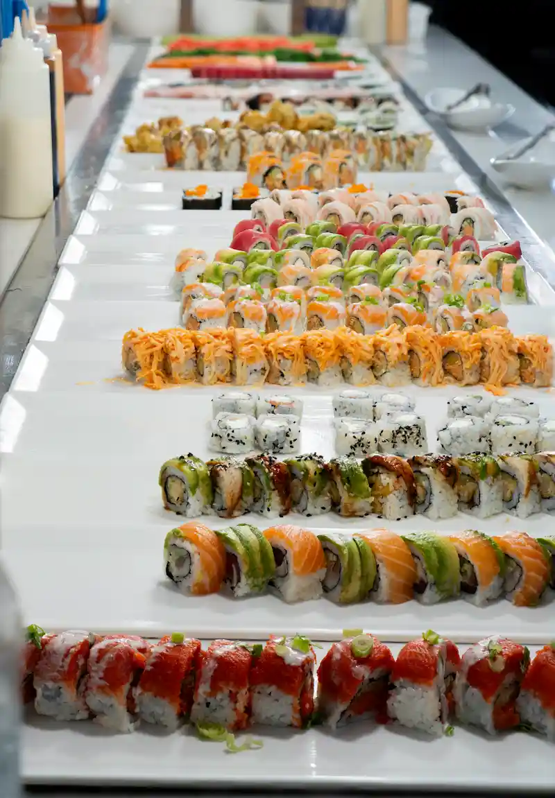 Sushi Rolls Display Line